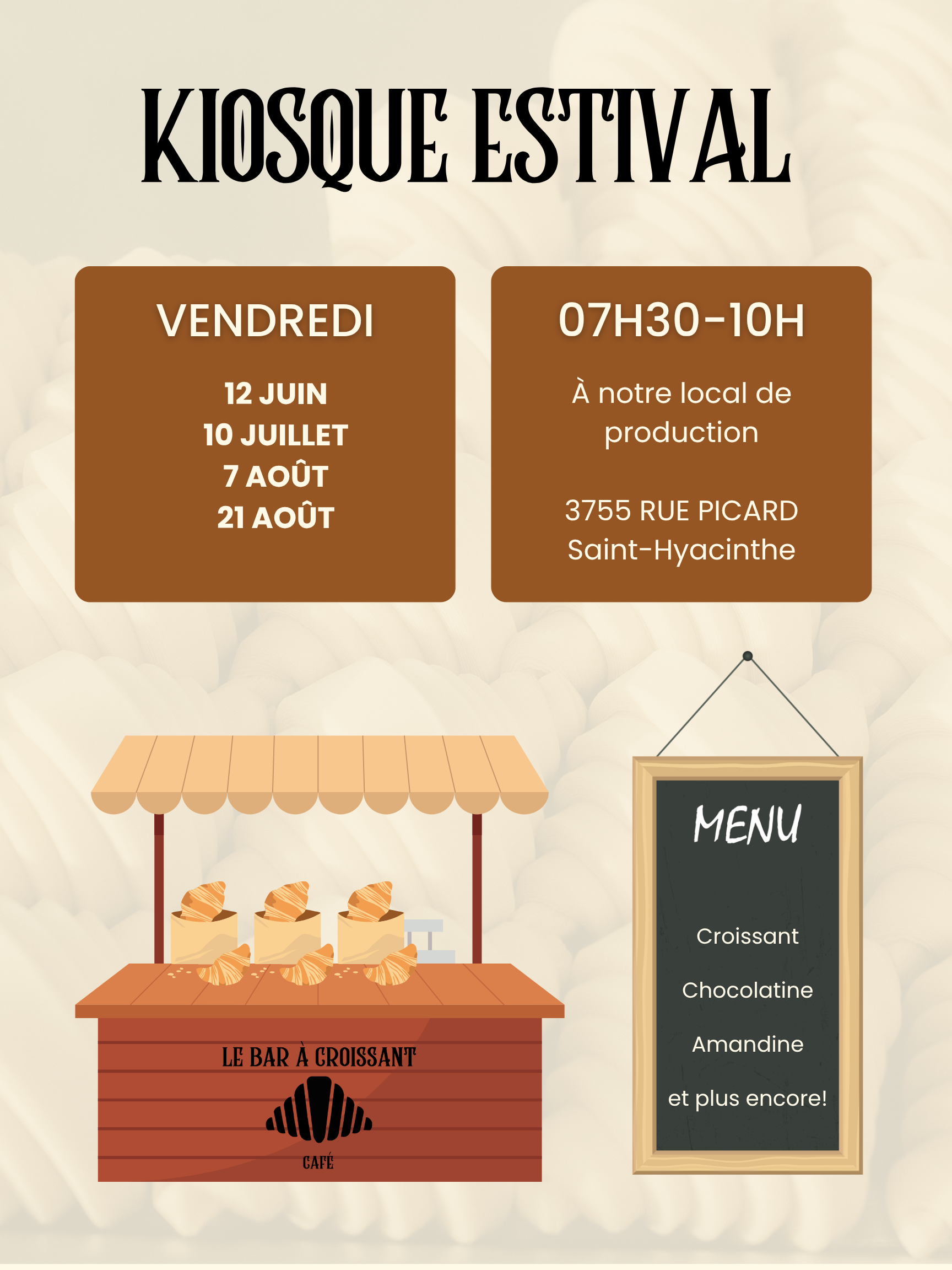 Événements au Bar à Croissant